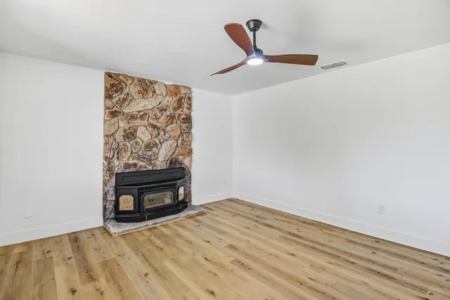 a view of wooden floor in a room