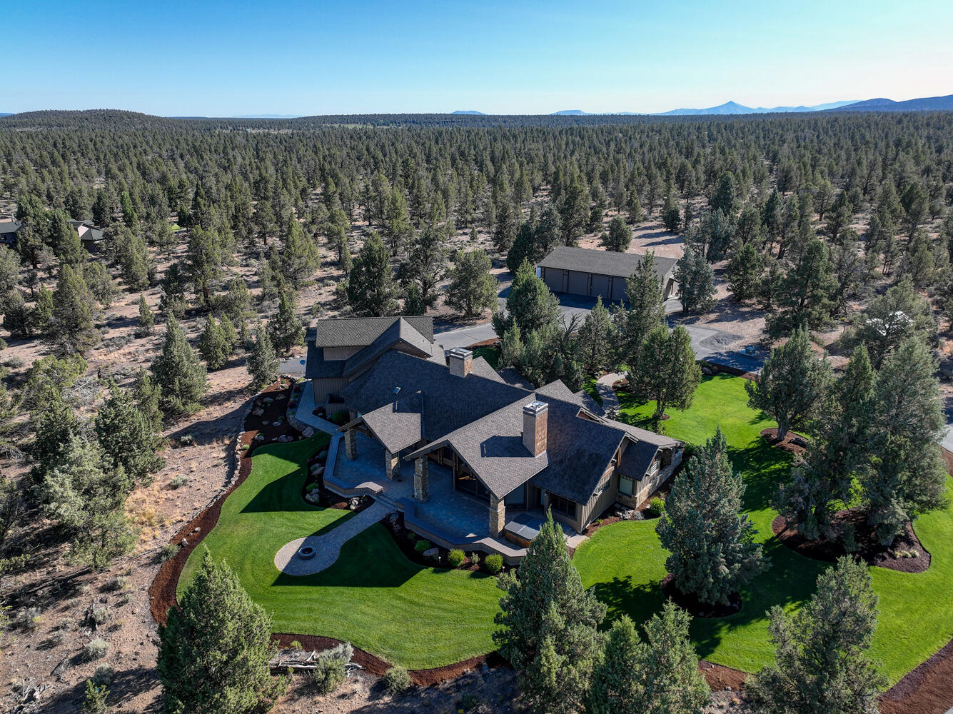 18620 Plainview Road Bend, OR 97703 - Photo 2 of 53 Aerial Front Angle View