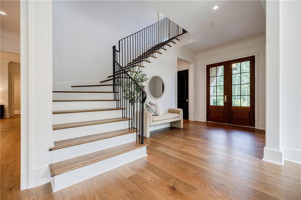 125 Laurel Brk Lane Canton, GA 30115 - Photo 4 of 50 a view of entryway and hall with wooden floor