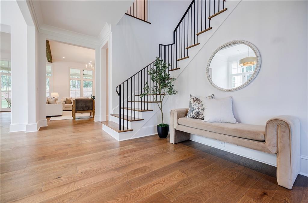 125 Laurel Brk Lane Canton, GA 30115 - Photo 8 of 50 a view of livingroom with furniture and wooden floor