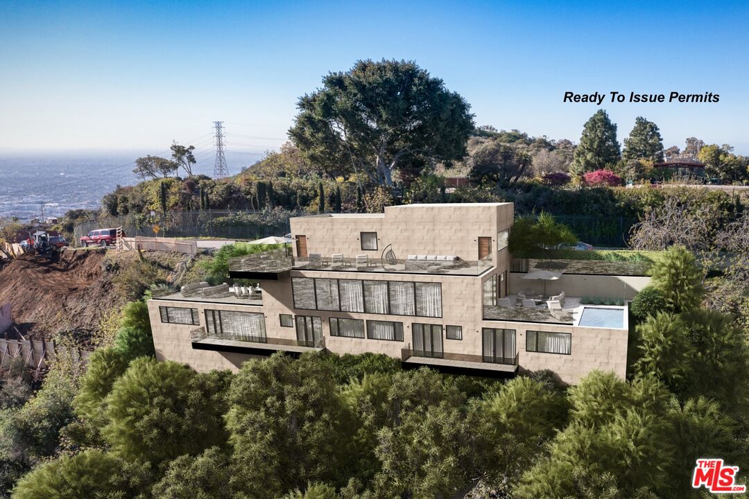 7315 Pyramid Place Los Angeles, CA 90046 - Photo 2 of 14 an aerial view of a house with a garden