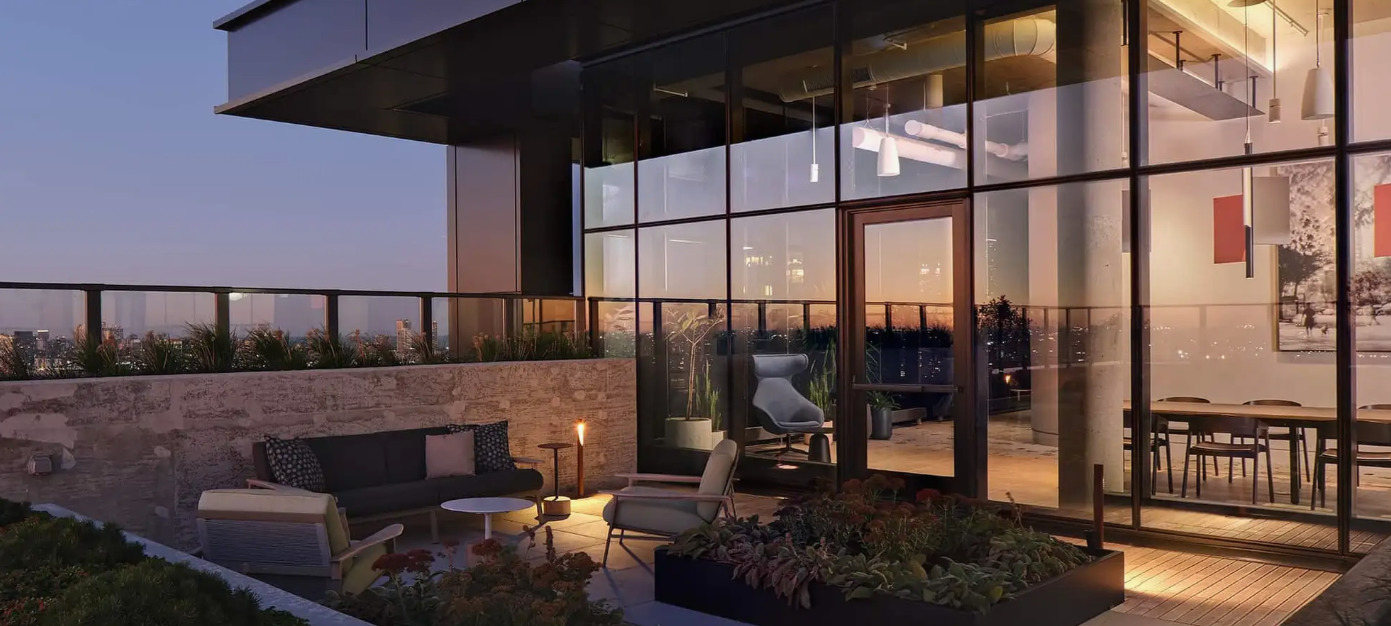 225 North Elizabeth Street, Unit 709 Chicago, IL 60607 - Photo 30 of 31 a living room with furniture