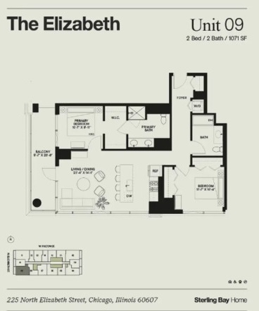 225 North Elizabeth Street, Unit 709 Chicago, IL 60607 - Photo 31 of 31 a picture of a wall