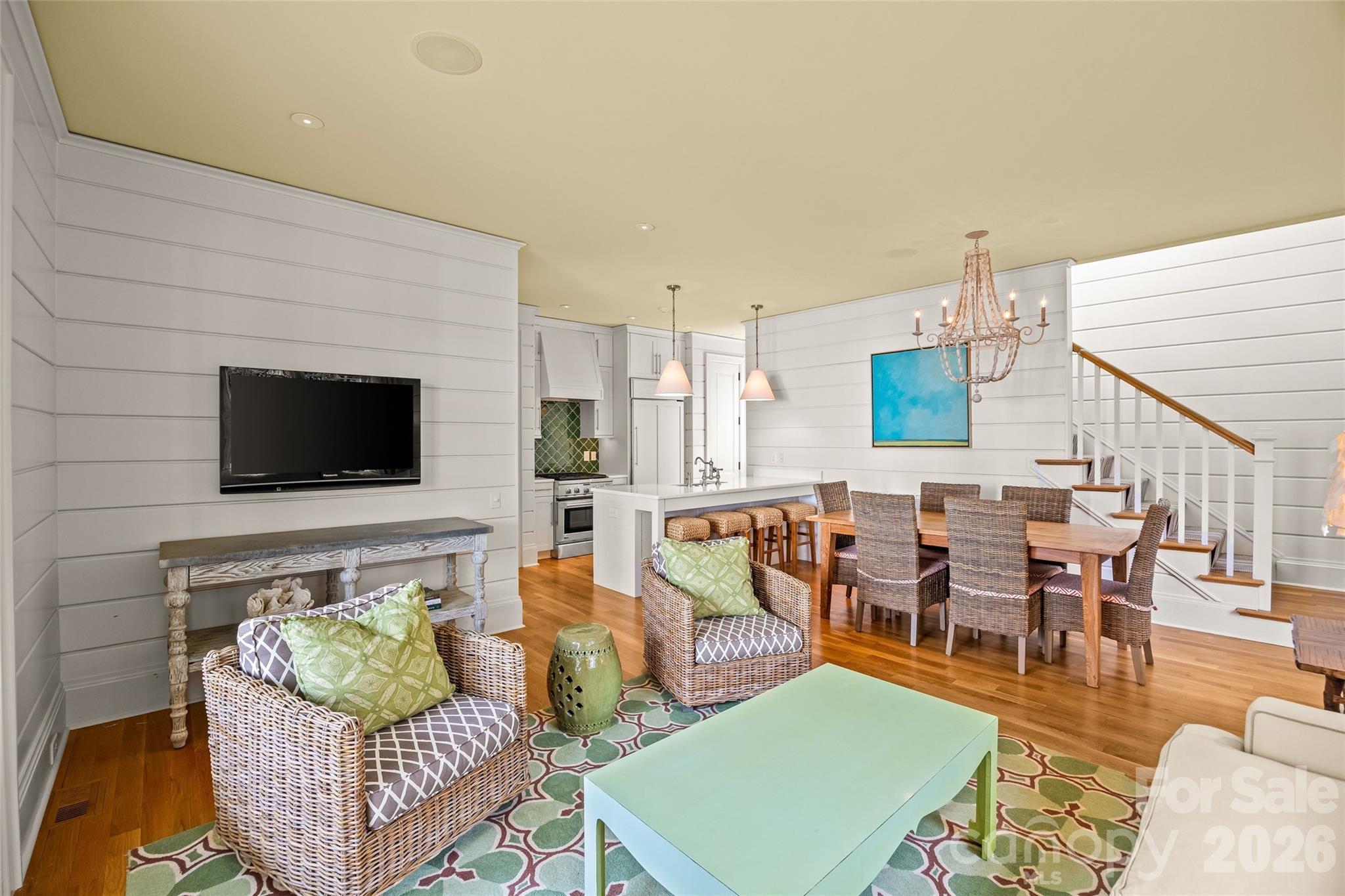 640 Colville Road Charlotte, NC 28207 - Photo 23 of 48 a living room with furniture and a flat screen tv