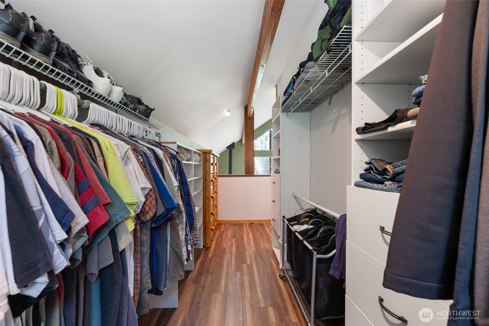 11125 Entiat River Road Entiat, WA 98822 - Photo 31 of 40 a view of walk in closet with clothes and shoes