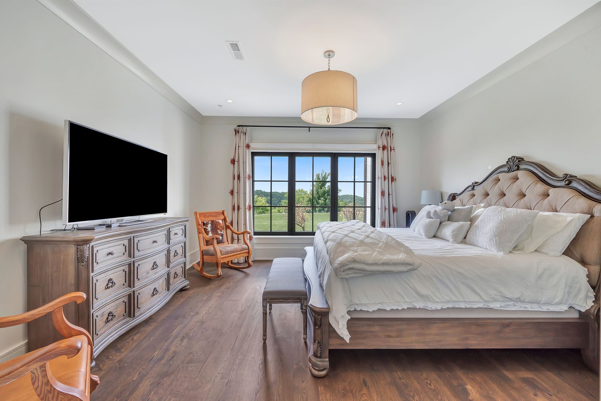 467 Canterbury Rise Franklin, TN 37067 - Photo 78 of 100 a bedroom with a bed and a flat screen tv