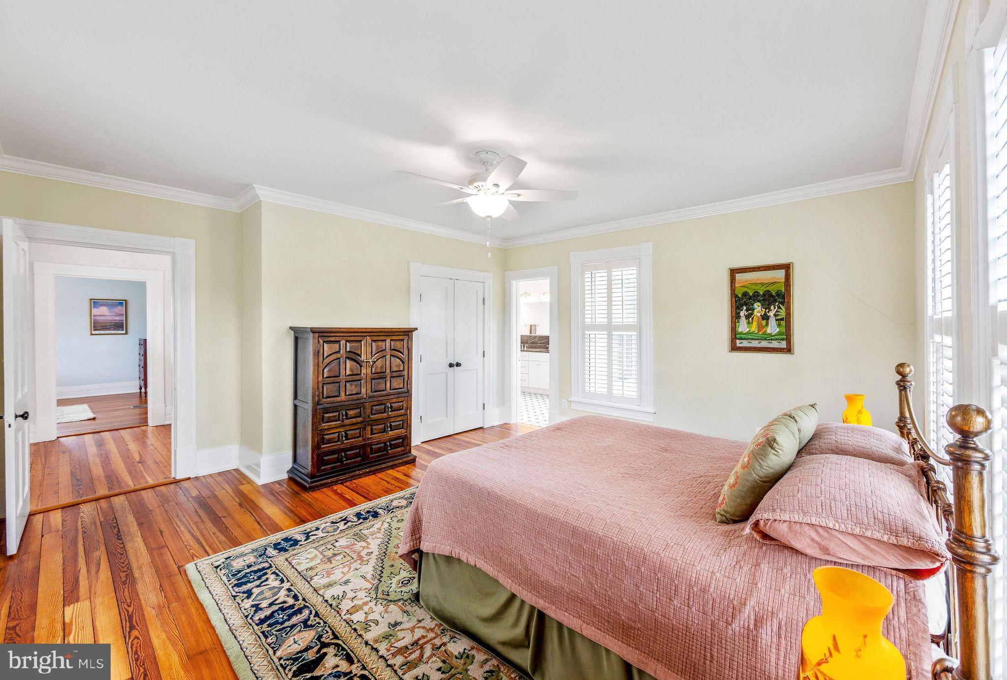 558 Gay Street Washington, VA 22747 - Photo 26 of 52 a bedroom with a bed and a lamp on dresser