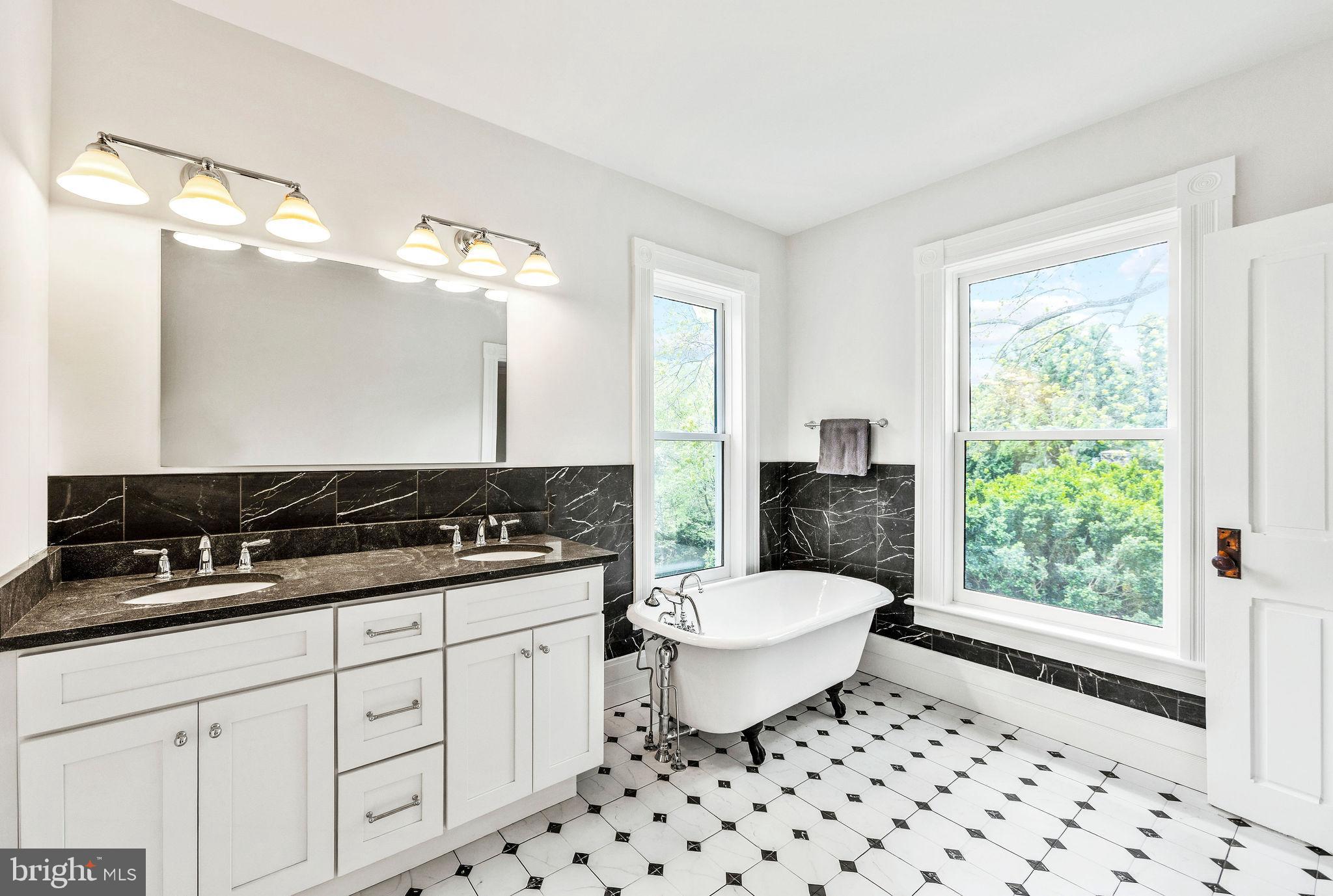 558 Gay Street Washington, VA 22747 - Photo 28 of 52 a bathroom with a sink a toilet a mirror and a shower