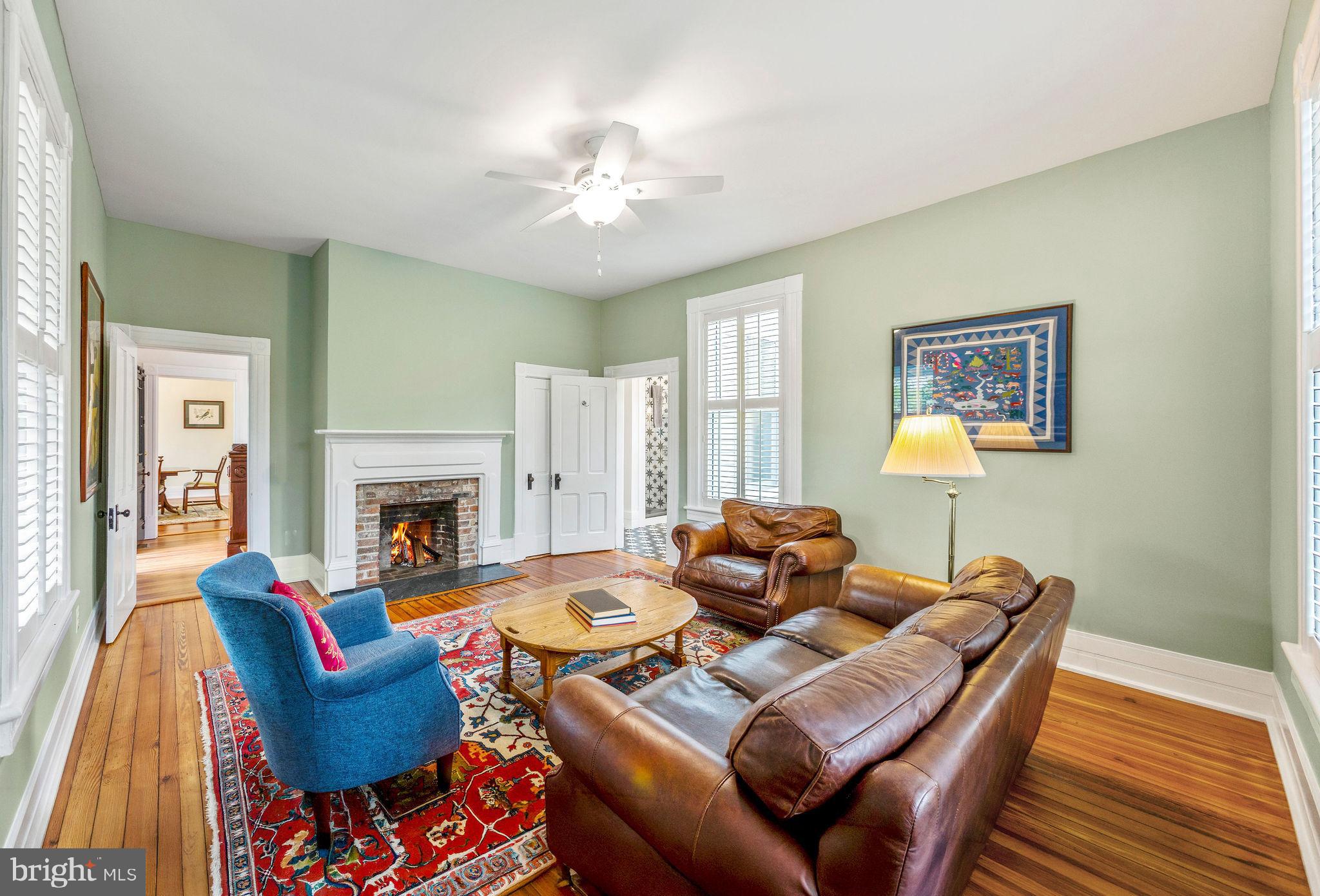 558 Gay Street Washington, VA 22747 - Photo 8 of 52 a living room with furniture and a fireplace