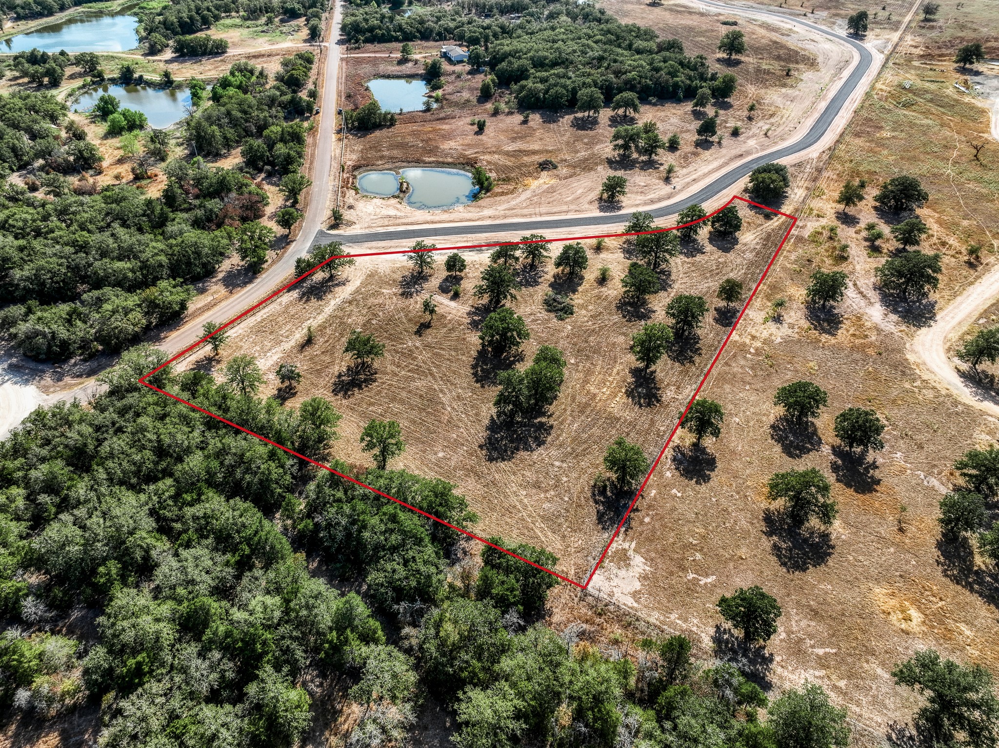 120 Feder Way Point West Point, TX 78963 - Photo 6 of 9 an aerial view of house with yard