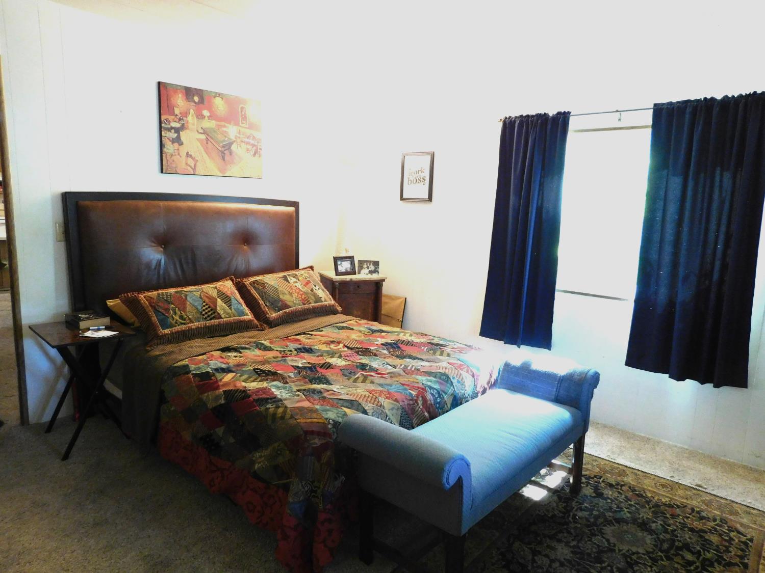 43 Rio Vista Drive Lodi, CA 95240 - Photo 17 of 27 a bedroom with a bed and a flat screen tv