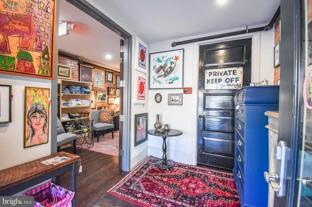 a view of storage and utility room