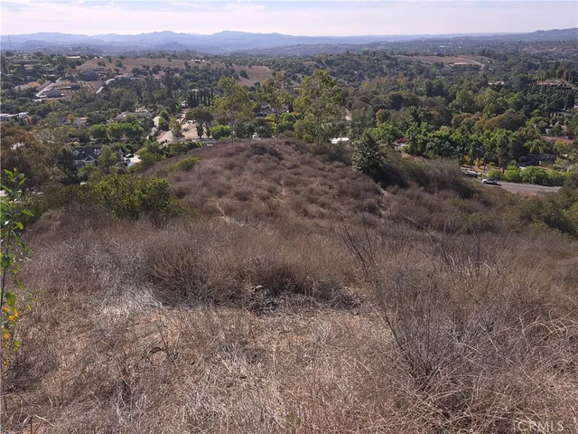 a view of a yard with snow on the road