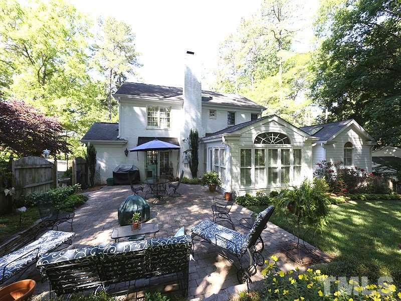 600 Marlowe Road Raleigh, NC 27609 - Photo 18 of 18 a front view of a house with yard and sitting area