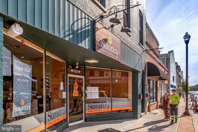 a view of a city and mountains