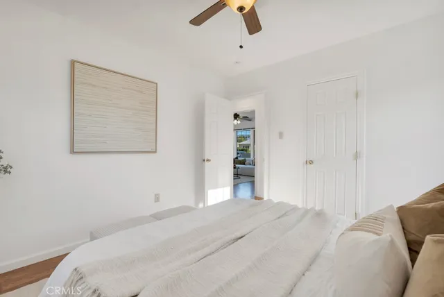 a view of hallway with shower