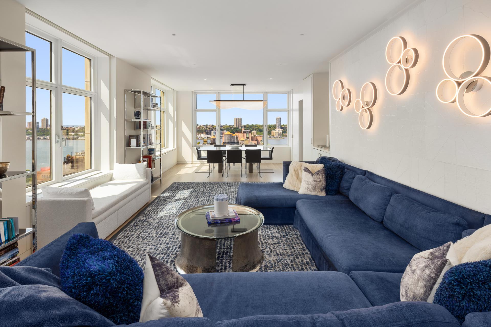 535 West End Avenue, Unit PH Manhattan, NY 10024 - Photo 6 of 19 a living room with furniture and a large window
