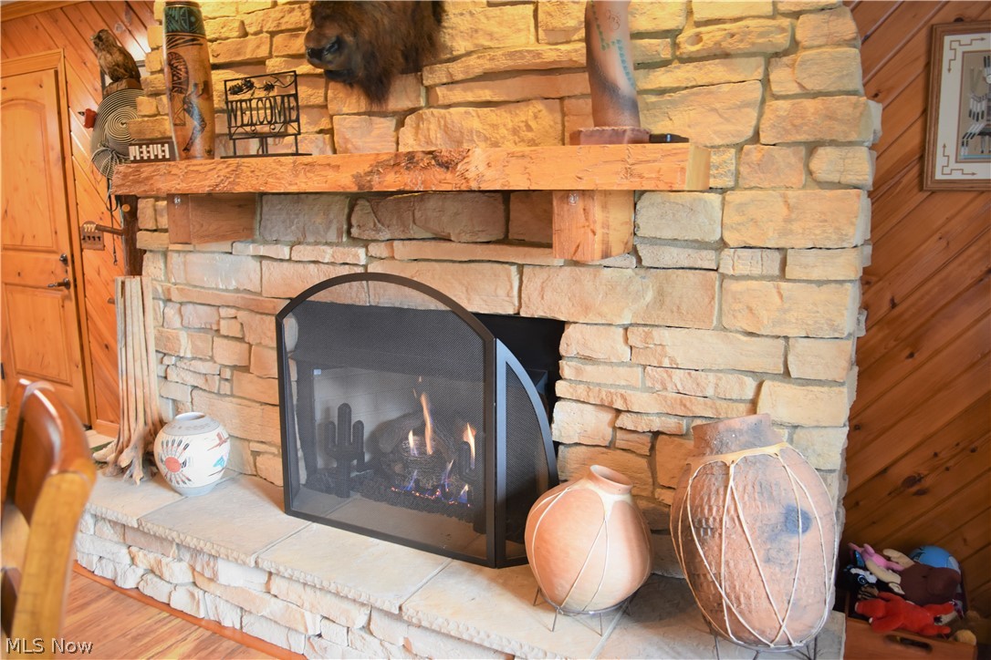 5908 Russia Road Amherst, OH 44001 - Photo 21 of 30 Custom fireplace with remote...