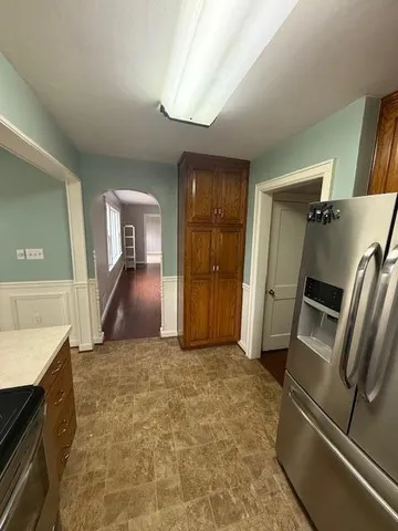 a view of a kitchen with a sink