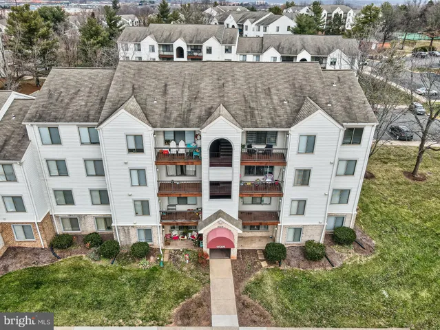 an aerial view of multiple houses