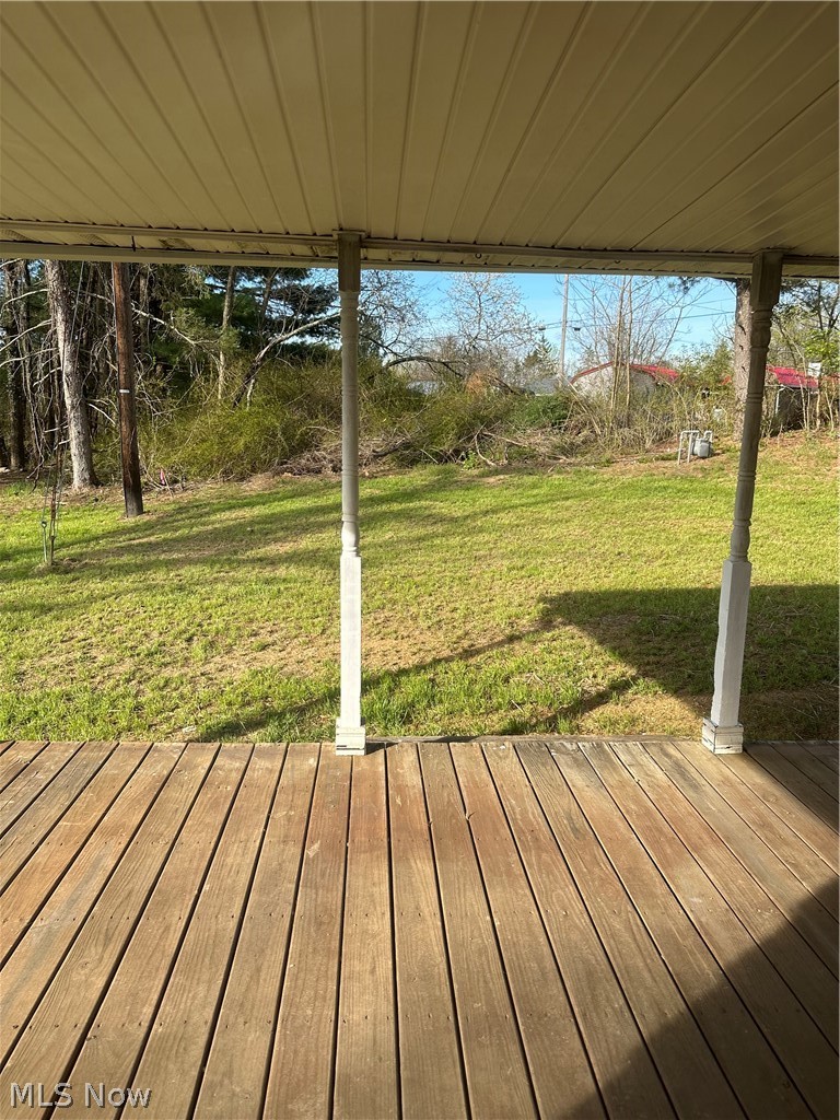 121 Andover Road Woodsfield, OH 43793 - Photo 41 of 46 View of the level private back deck