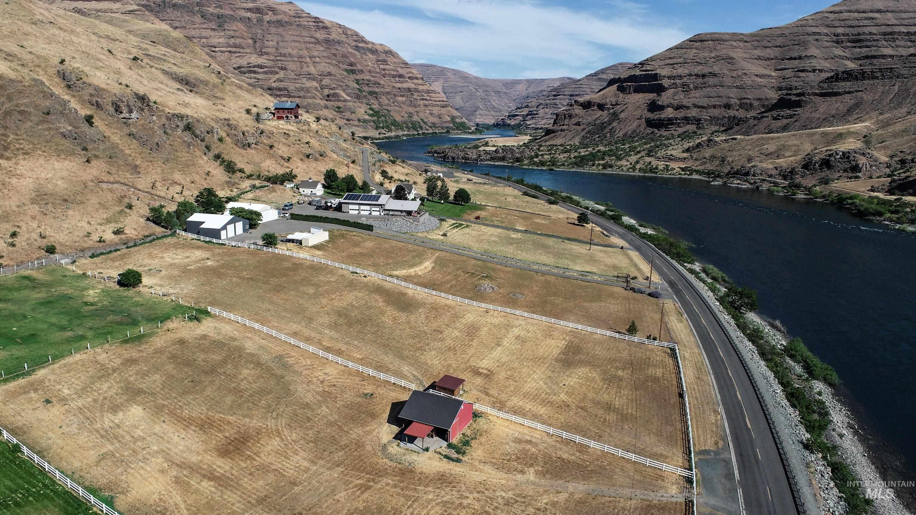 Tbd Snake River Road Asotin, WA 99402 - Photo 6 of 15 Aerial overview of property's location with a water and mountain view