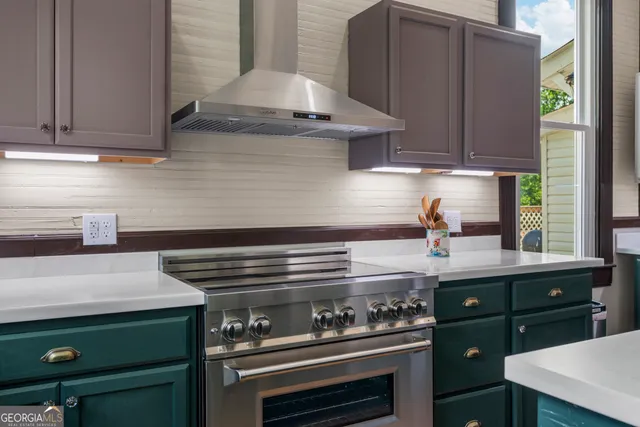 a sink with a window