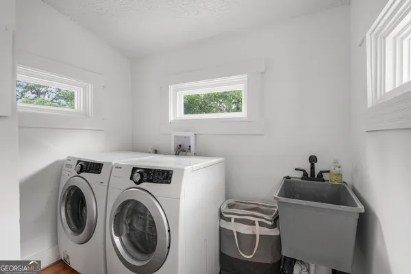 a view of a house with a deck