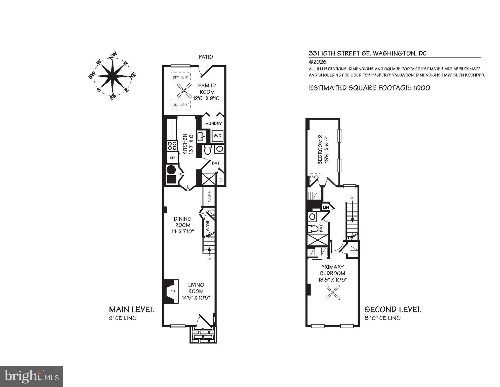 331 10th Street Southeast Washington, DC 20003 - Photo 16 of 16 Floorplan