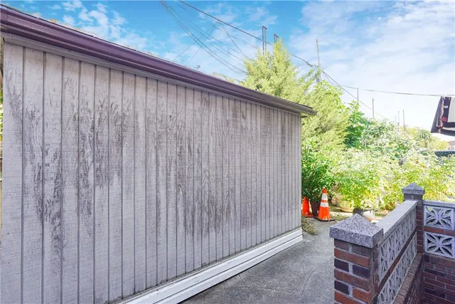 a backyard of a house