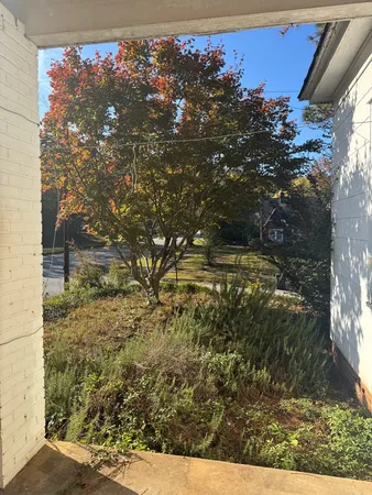 a house view with a backyard space