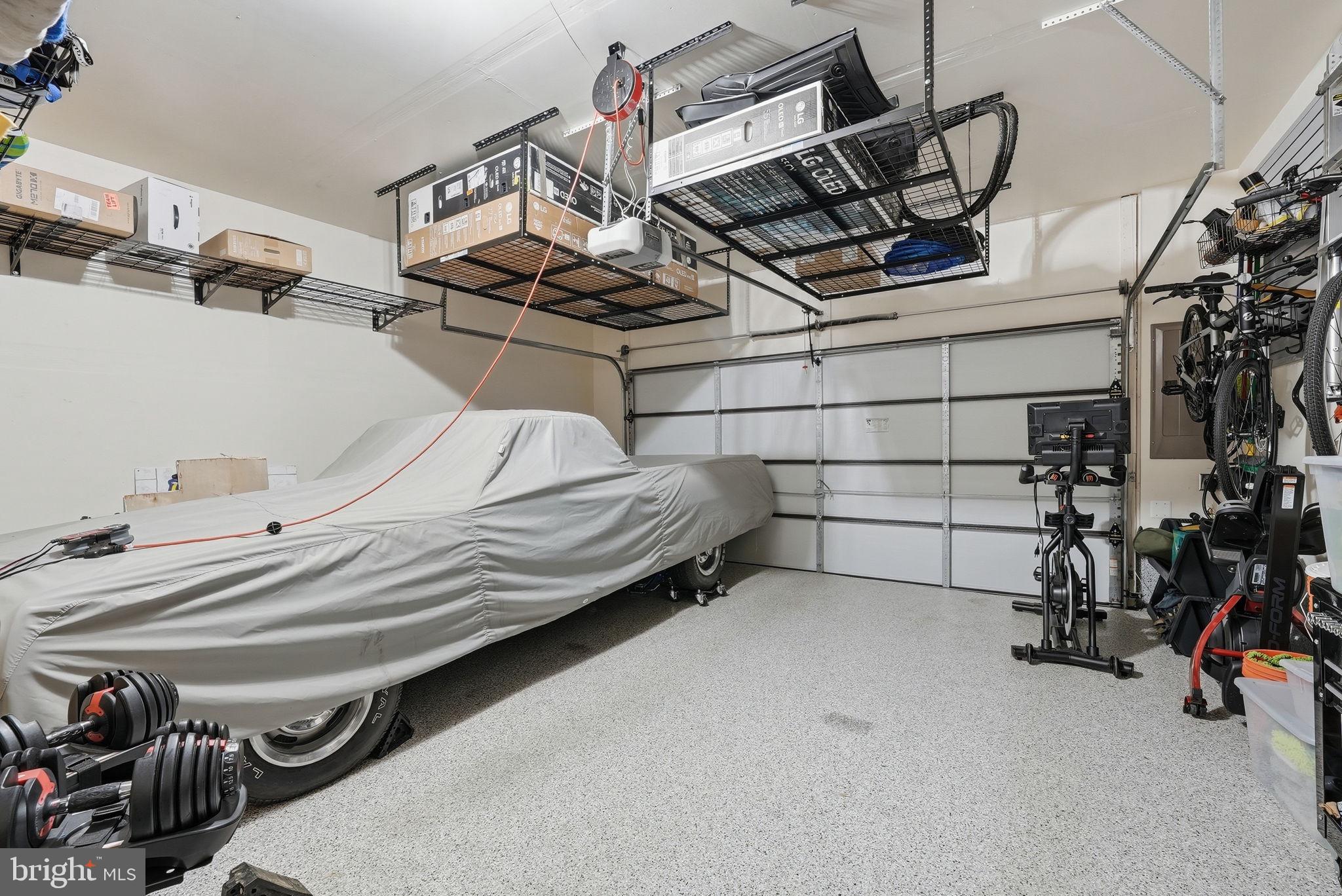 9146 Power House Road Lorton, VA 22079 - Photo 39 of 60 Epoxy coated floors, 2 car garage