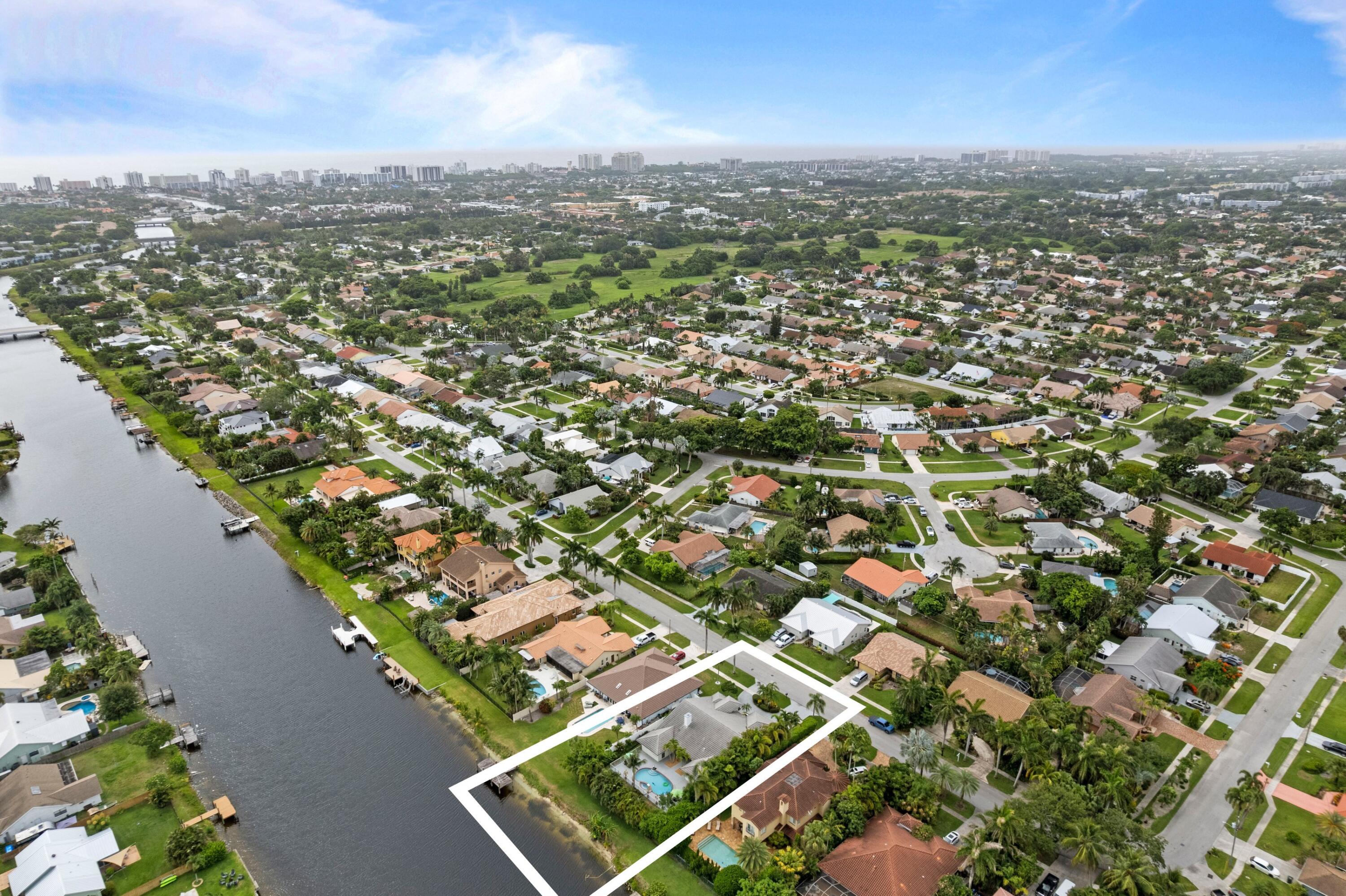473 Oregon Lane Boca Raton, FL 33487 - Photo 35 of 57 Aerial Neighborhood View
