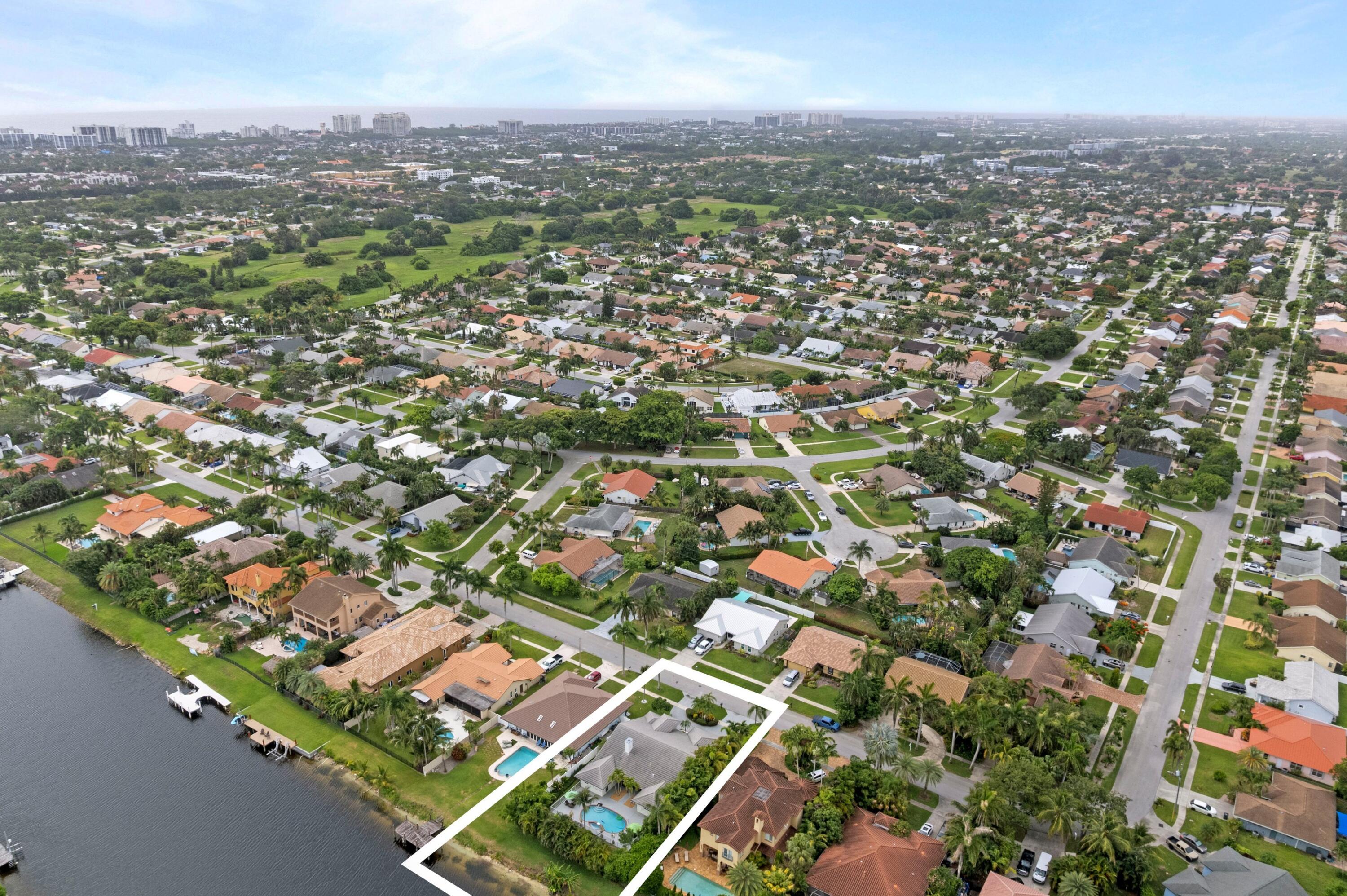 473 Oregon Lane Boca Raton, FL 33487 - Photo 36 of 57 Aerial Neighborhood View