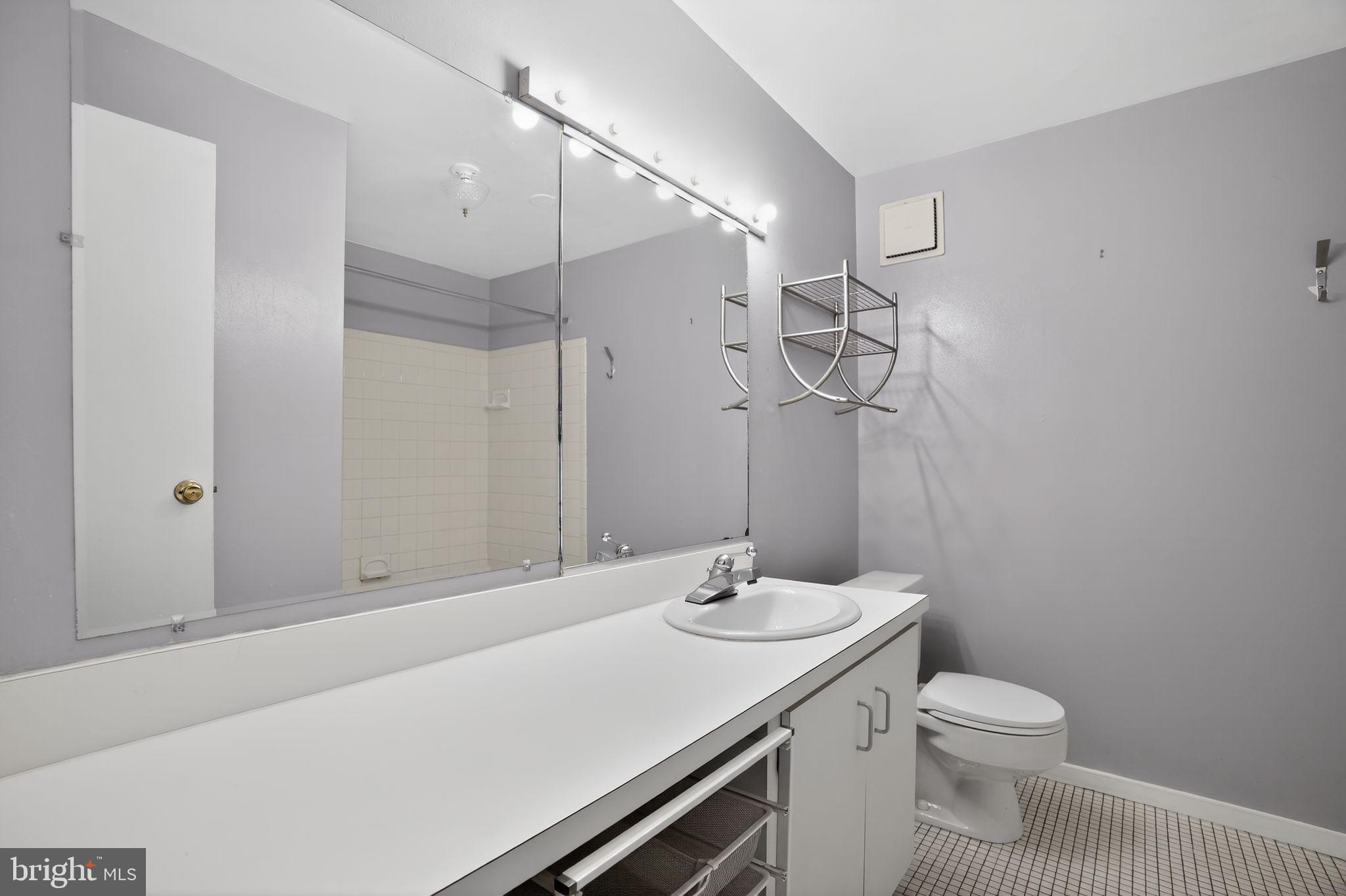 408 Vine Street, Unit 2A Philadelphia, PA 19106 - Photo 18 of 19 a bathroom with a sink a toilet and shower