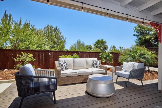 a view of a couches in a patio