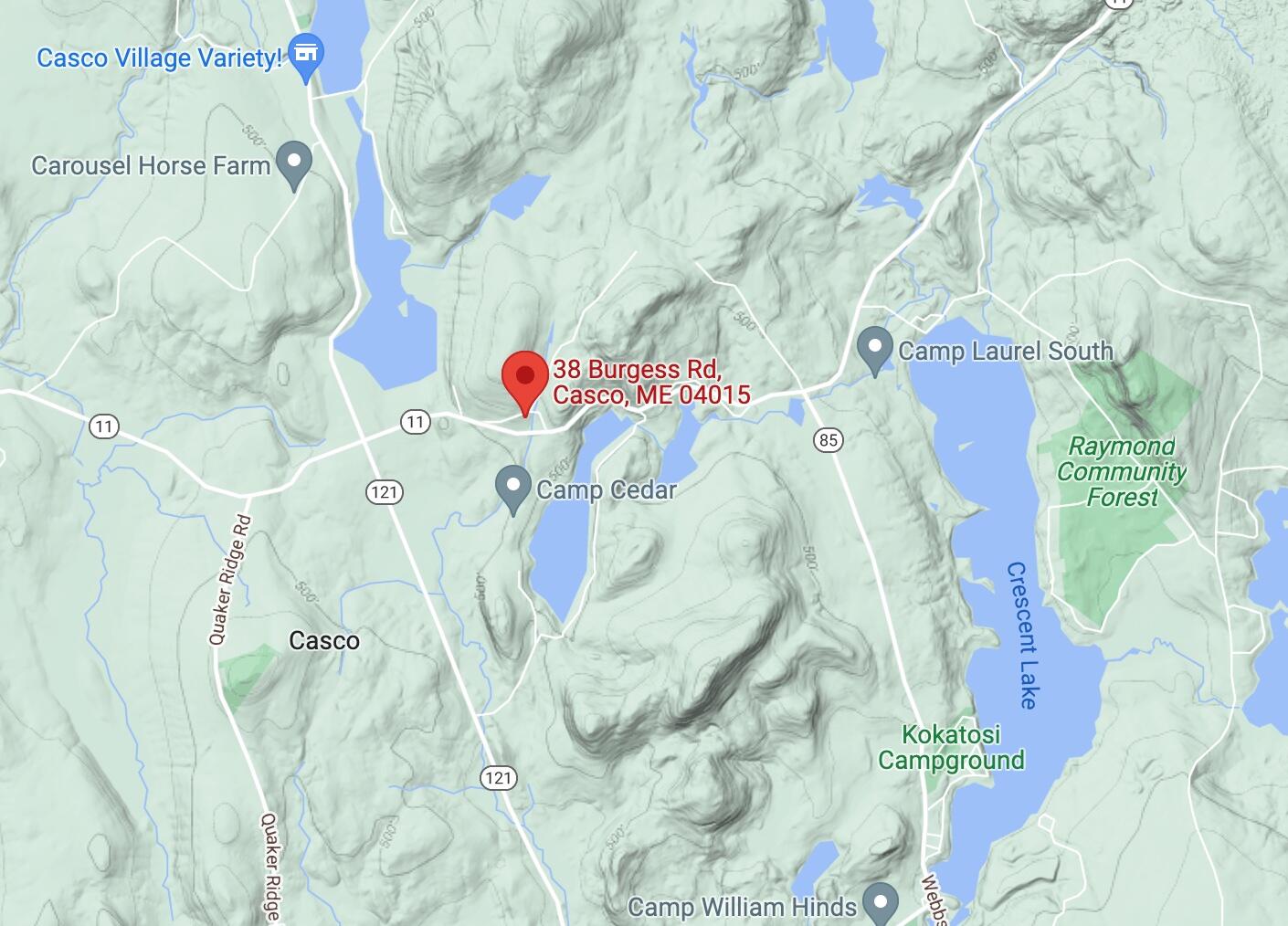 38 Burgess Road Casco, ME 04015 - Photo 45 of 66 color topo map