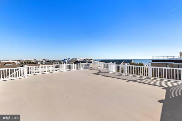 a view of a building from a balcony