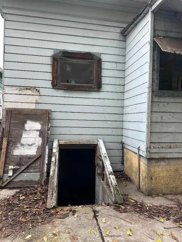 a backyard of a house