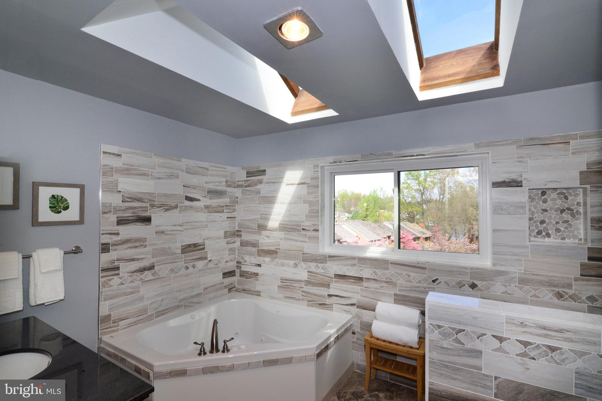11086 Glade Court Reston, VA 20191 - Photo 25 of 44 Owner's suite bath with two skylights!