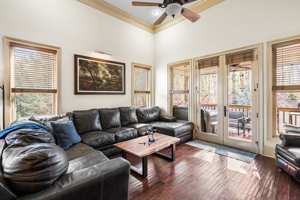 476 Licklog Ridge Hayesville, NC 28904 - Photo 13 of 41 a living room with furniture and a large window