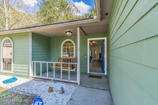 a view of front door