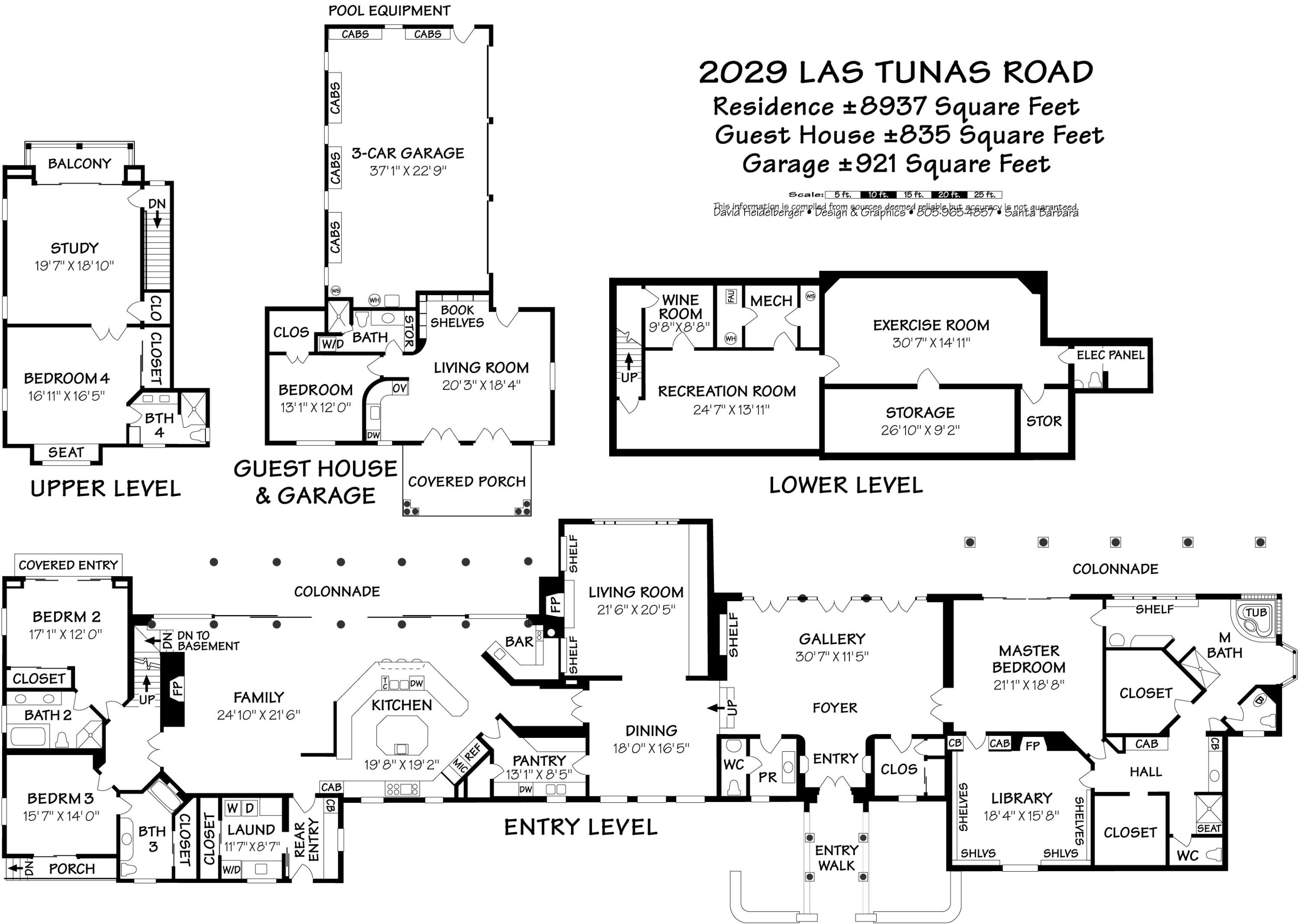 2029 Las Tunas Road Santa Barbara, CA 93103 - Photo 24 of 24 2029 Las Tunas Road Floor Plan