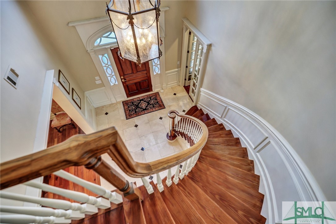 4 Hibernia Road Savannah, GA 31411 - Photo 29 of 48 Front Stairs from Bedrooms to Foyer/Library