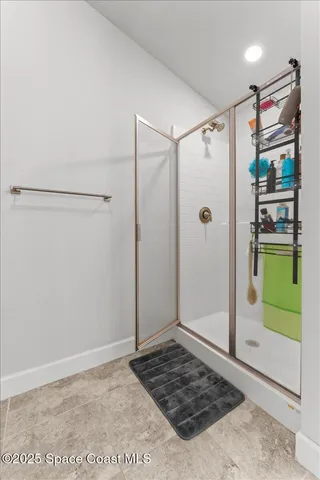 a bathroom with a tub