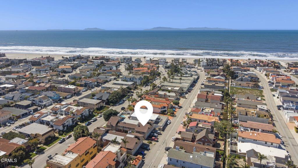 an aerial view of multiple house