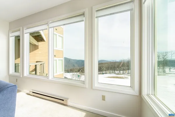 a view of a large window with an outdoor view