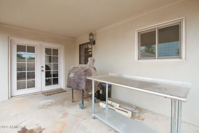 a view of a livingroom with furniture and window