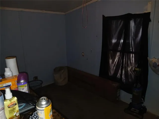 a view of a storage & utility room with stuff