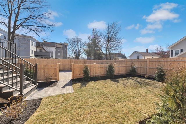 a backyard of a house